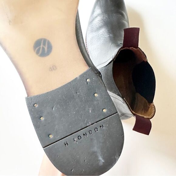 Hudson London Chelsea Boot Pull On Ankle in Black Leather  display picture 2